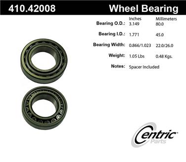 Wheel Bearing and Race Set CE 410.42008