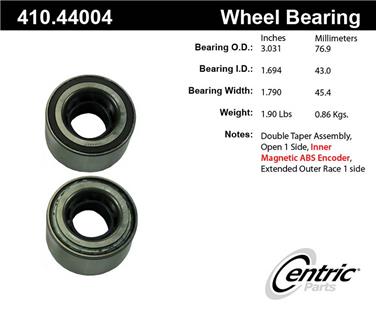 Wheel Bearing and Race Set CE 410.44004