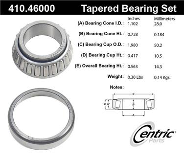 Wheel Bearing and Race Set CE 410.46000E