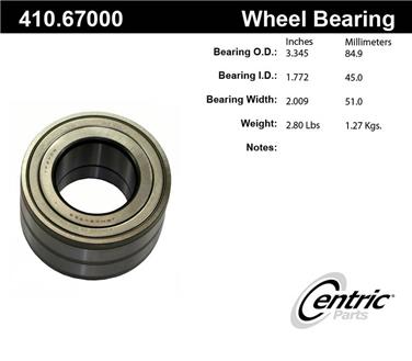 Wheel Bearing and Race Set CE 410.67000