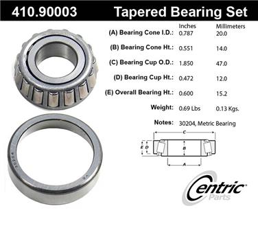 Wheel Bearing and Race Set CE 410.90003