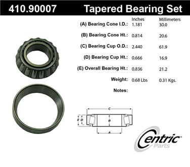 Wheel Bearing and Race Set CE 410.90007E