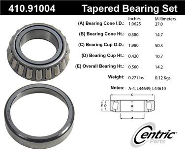 Wheel Bearing and Race Set CE 410.91004