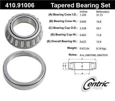 Wheel Bearing and Race Set CE 410.91006E