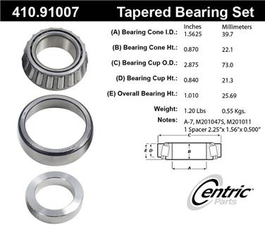 Wheel Bearing and Race Set CE 410.91007E