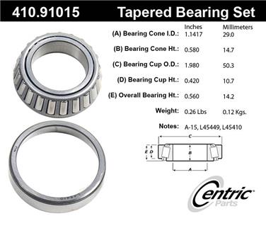 Wheel Bearing and Race Set CE 410.91015