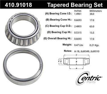 Wheel Bearing and Race Set CE 410.91018E