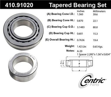 Wheel Bearing and Race Set CE 410.91020E