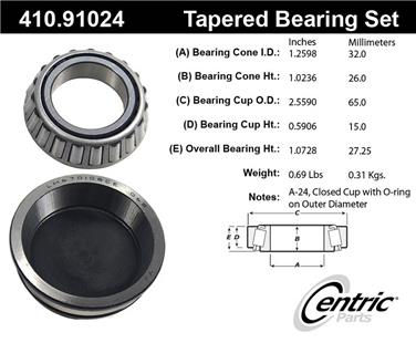 Wheel Bearing and Race Set CE 410.91024