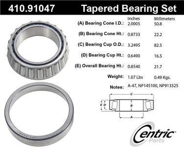 Wheel Bearing and Race Set CE 410.91047