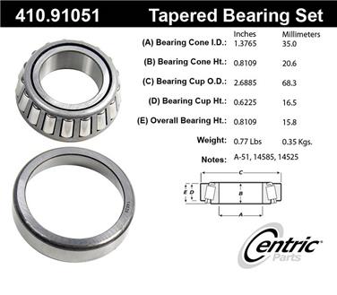 Wheel Bearing and Race Set CE 410.91051E