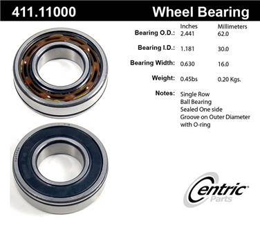 Axle Shaft Bearing CE 411.11000