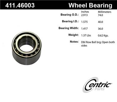 Axle Shaft Bearing CE 411.46003E