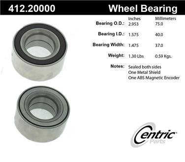 Wheel Bearing CE 412.20000