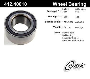 Wheel Bearing CE 412.40010E