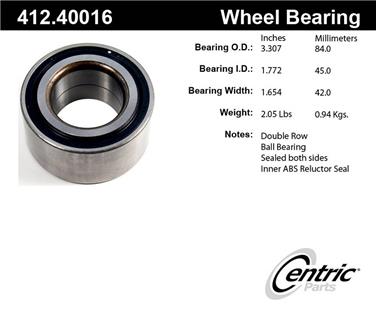 Wheel Bearing CE 412.40016E