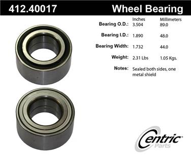 Wheel Bearing CE 412.40017E