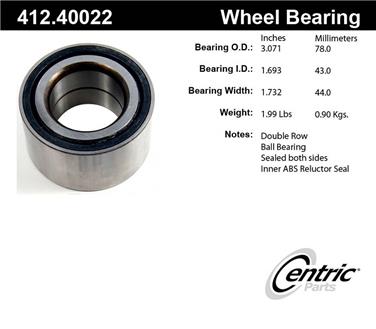 Wheel Bearing CE 412.40022E