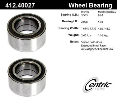 Wheel Bearing CE 412.40027