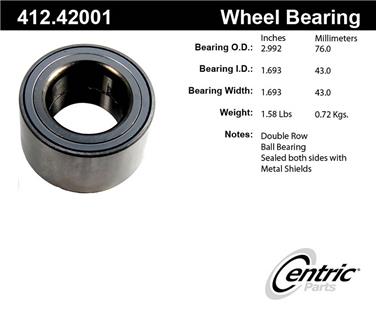 Wheel Bearing CE 412.42001E