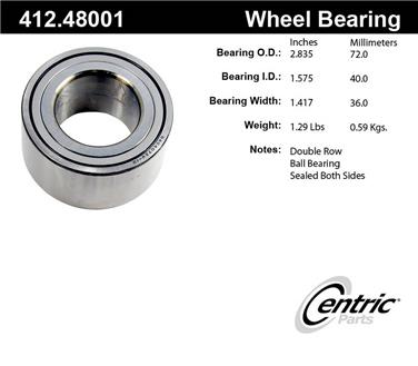 Wheel Bearing CE 412.48001E