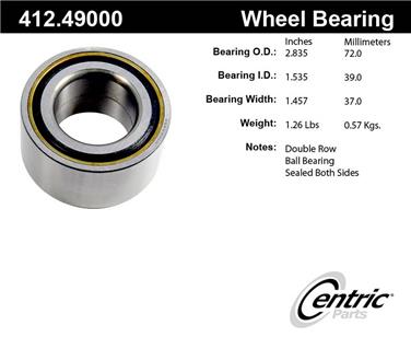 Wheel Bearing CE 412.49000E