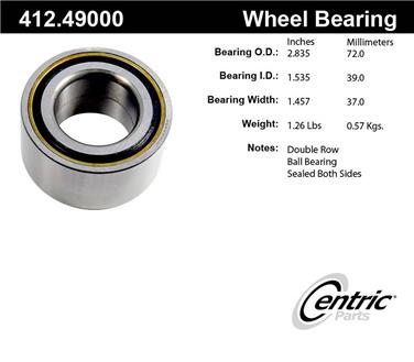 Wheel Bearing CE 412.49000