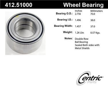 Wheel Bearing CE 412.51000E