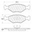 Disc Brake Pad Set CE 102.03501