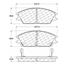 2006 Dodge Verna Disc Brake Pad Set CE 102.04400