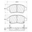 Disc Brake Pad Set CE 102.08220