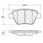 2013 Volkswagen Clasico Disc Brake Pad Set CE 102.14560