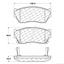 2007 Nissan Tsuru Disc Brake Pad Set CE 103.05100