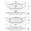 2002 Chrysler Cirrus Disc Brake Pad Set CE 103.05120