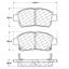 Disc Brake Pad Set CE 103.08220