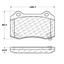 Disc Brake Pad Set CE 104.10530