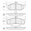 2001 Chrysler Grand Voyager Disc Brake Pad Set CE 105.05910