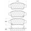 Disc Brake Pad Set CE 105.09950