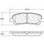 Disc Brake Pad Set CE 105.13250