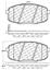 Disc Brake Pad Set CE 105.13971