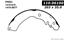 2001 Mitsubishi Mirage Drum Brake Shoe CE 110.06100