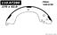 2004 Mitsubishi Montero Sport Drum Brake Shoe CE 110.07280