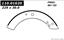 Drum Brake Shoe CE 111.01620