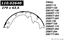 Drum Brake Shoe CE 111.02640