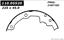 1990 Oldsmobile Silhouette Drum Brake Shoe CE 111.05520