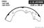 1992 Mercury Tracer Drum Brake Shoe CE 111.05980