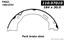 2005 Ford Explorer Sport Trac Parking Brake Shoe CE 111.07010