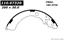 2000 Chevrolet Metro Drum Brake Shoe CE 111.07320