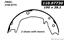 2003 Hyundai Santa Fe Parking Brake Shoe CE 111.07730