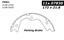 2007 Nissan Maxima Parking Brake Shoe CE 111.07830